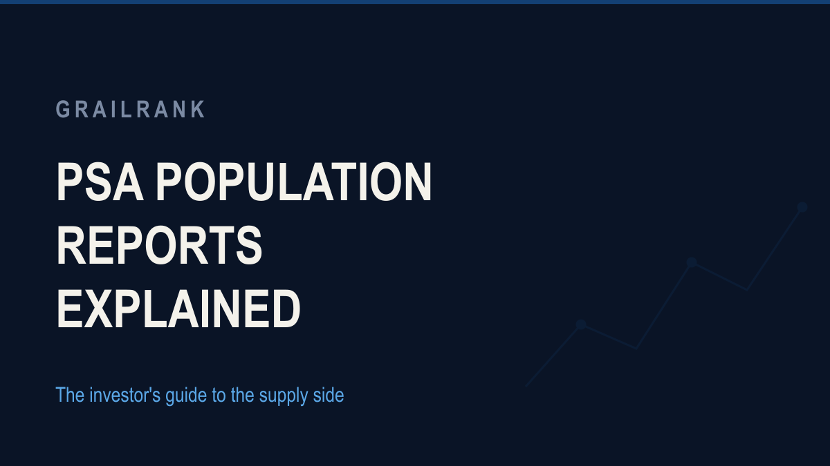 A comparison of PSA and CGC graded card population reports
